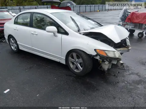 1HGFA15557L108304 — 2007 Honda Civic, Передняя часть, фото до ремонта