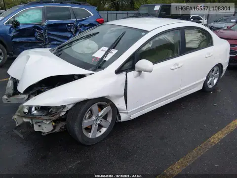 2007 Honda Civic Lx VIN 1HGFA15557L108304 фото 2