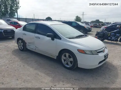 2HGFA16438H127244 — 2008 Honda Civic, Правая сторона, фото до ремонта
