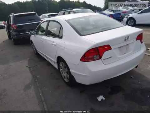 2008 Honda Civic Lx VIN 1HGFA16568L031135 фото 4