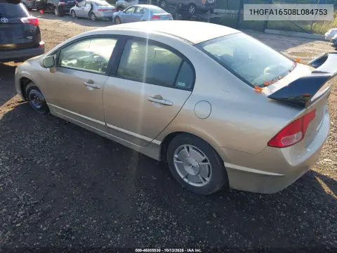 2008 Honda Civic Lx VIN 1HGFA16508L084753 фото 4