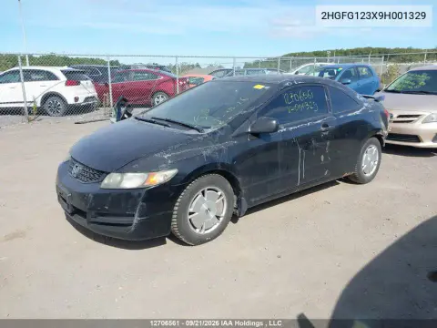 2009 Honda Civic Dx-G VIN 2HGFG123X9H001329 фото 3