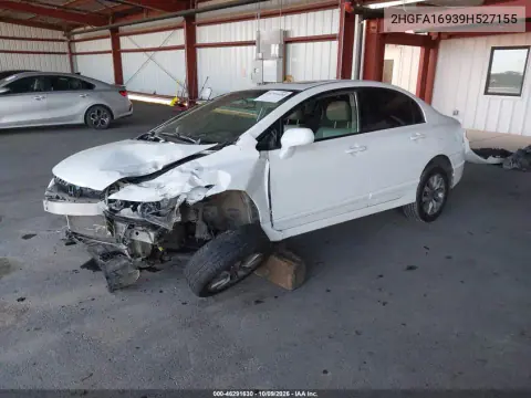 2009 Honda Civic Ex-L VIN 2HGFA16939H527155 фото 3