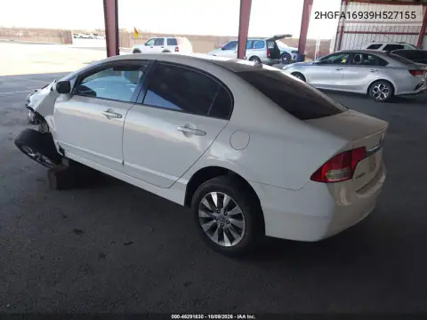 2009 Honda Civic Ex-L VIN 2HGFA16939H527155 фото 4