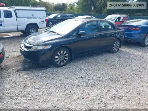 2HGFA15899H508909 — 2009 Honda Civic, фото 2 с аукциона IAAI, Естественный износ
