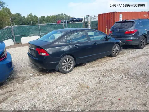 2HGFA15899H508909 — 2009 Honda Civic, фото 4 с аукциона IAAI, Естественный износ