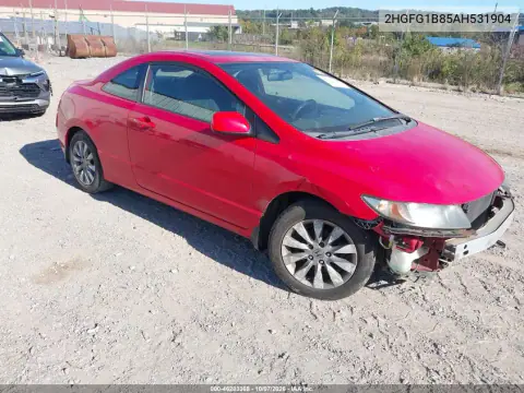 2HGFG1B85AH531904 — 2010 Honda Civic, Передняя часть, фото до ремонта