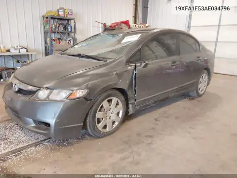 2010 Honda Civic Lx VIN 19XFA1F53AE034796 фото 3
