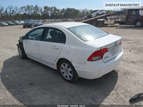 2010 Honda Civic Lx VIN 2HGFA1F59AH557097 фото 4