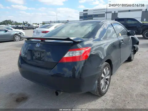 2010 Honda Civic Ex VIN 2HGFG1B85AH516738 фото 4