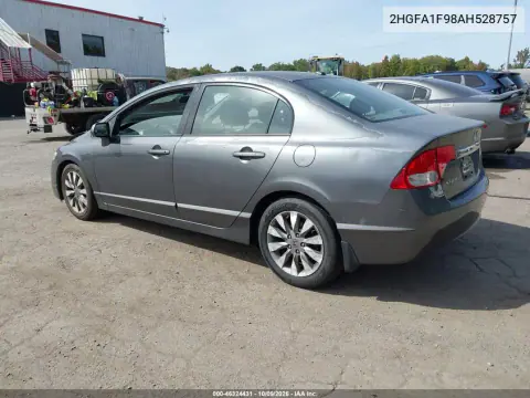 2010 Honda Civic Ex-L VIN 2HGFA1F98AH528757 фото 4