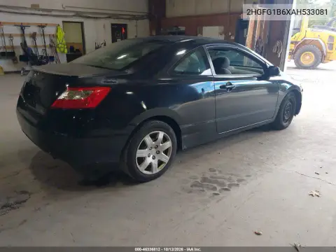 2010 Honda Civic Lx VIN 2HGFG1B6XAH533081 фото 5