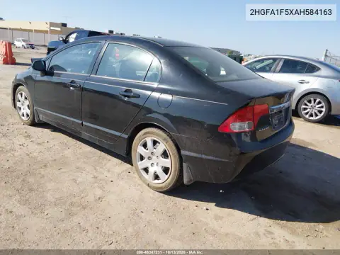2HGFA1F5XAH584163 — 2010 Honda Civic, фото 3 с аукциона IAAI, Передняя часть