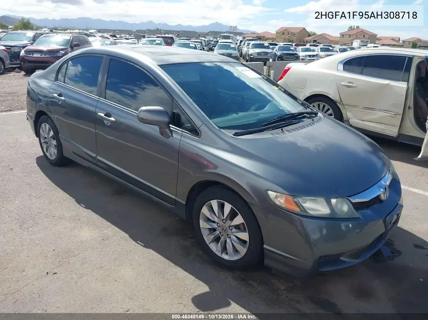 2HGFA1F95AH308718 — 2010 Honda Civic, фото 2 с аукциона IAAI, Боковая часть