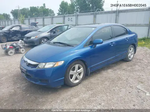 2011 Honda Civic Lx-S VIN 2HGFA1E65BH002045 фото 3