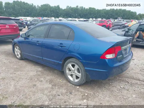 2011 Honda Civic Lx-S VIN 2HGFA1E65BH002045 фото 4