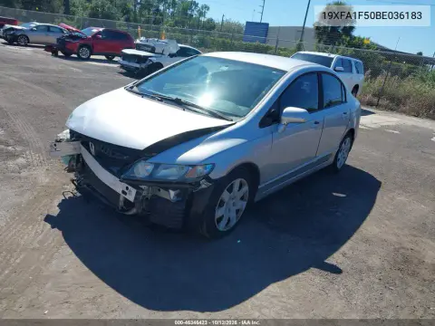 2011 Honda Civic Lx VIN 19XFA1F50BE036183 фото 3