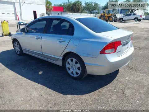 2011 Honda Civic Lx VIN 19XFA1F50BE036183 фото 4