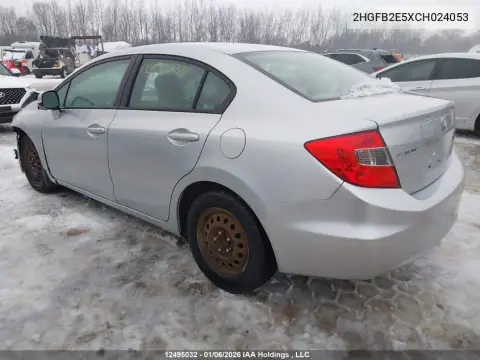 2012 Honda Civic Ex 4Dr VIN 2HGFB2E5XCH024053 фото 3