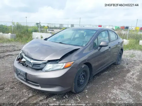 2012 Honda Civic Lx VIN 2HGFB2F46CH022144 фото 3