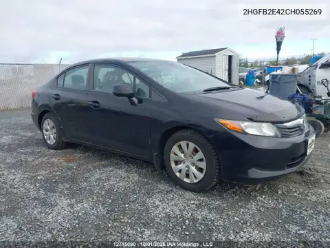 2012 Honda Civic Lx VIN 2HGFB2E42CH055269 фото 2