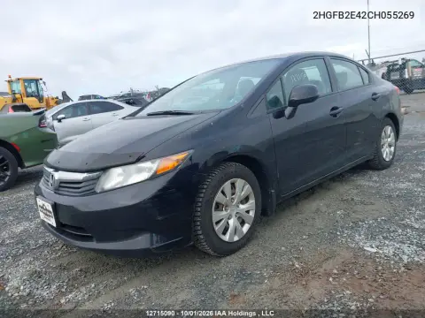 2012 Honda Civic Lx VIN 2HGFB2E42CH055269 фото 3