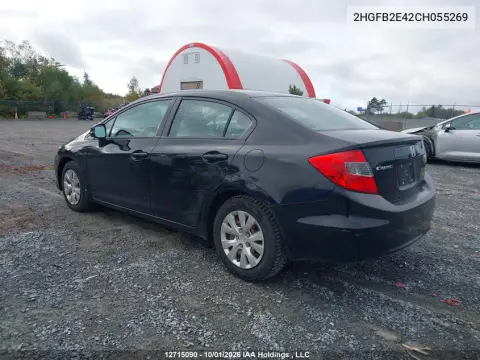 2012 Honda Civic Lx VIN 2HGFB2E42CH055269 фото 4