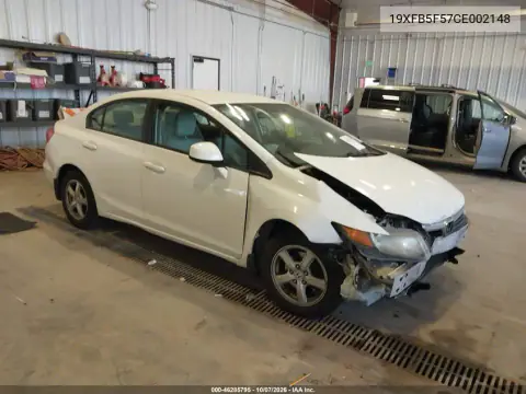 2012 Honda Civic Natural Gas VIN 19XFB5F57CE002148 фото 2