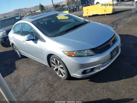 2HGFB6E56CH700926 — 2012 Honda Civic, Естественный износ, фото до ремонта