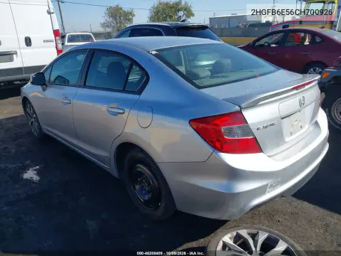 2012 Honda Civic Si VIN 2HGFB6E56CH700926 фото 4