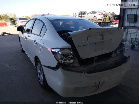 2012 Honda Civic Lx VIN 19XFB2F59CE103660 фото 4