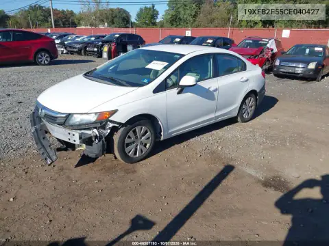 2012 Honda Civic Lx VIN 19XFB2F55CE040427 фото 3