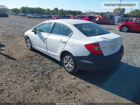 2012 Honda Civic Lx VIN 19XFB2F55CE040427 фото 4