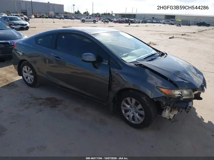 2012 Honda Civic Lx VIN 2HGFG3B59CH544286 фото 1
