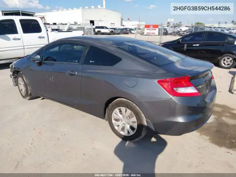 2012 Honda Civic Lx VIN 2HGFG3B59CH544286 фото 3