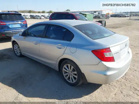 2012 Honda Civic Ex VIN 2HGFB2F8XCH585782 фото 3