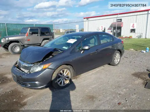 2012 Honda Civic Ex-L VIN 2HGFB2F95CH307784 фото 3
