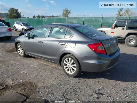 2012 Honda Civic Ex-L VIN 2HGFB2F95CH307784 фото 4