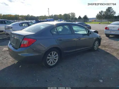 2012 Honda Civic Ex-L VIN 2HGFB2F95CH307784 фото 5