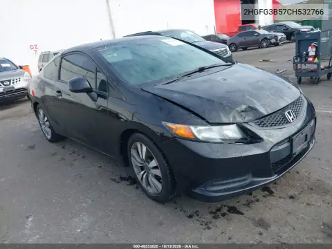 2HGFG3B57CH532766 — 2012 Honda Civic, Передняя часть, фото до ремонта