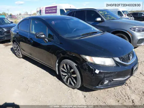 2HGFB2F72DH032830 — 2013 Honda Civic, Левая сторона, фото до ремонта