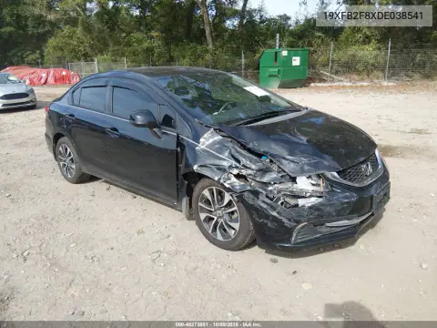 2013 Honda Civic Ex VIN 19XFB2F8XDE038541 фото 2