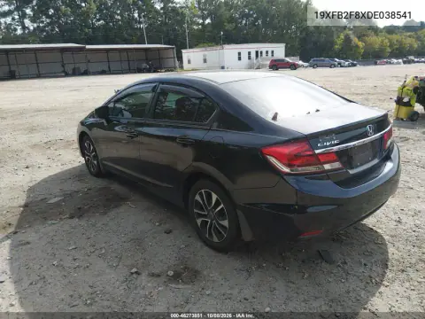 2013 Honda Civic Ex VIN 19XFB2F8XDE038541 фото 4