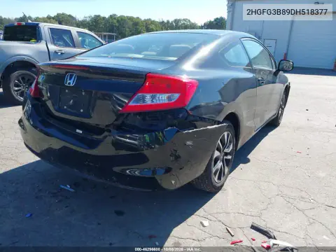 2013 Honda Civic Ex VIN 2HGFG3B89DH518377 фото 5