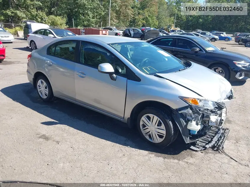 2013 Honda Civic Lx VIN 19XFB2F55DE032460 фото 2