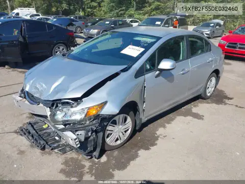 2013 Honda Civic Lx VIN 19XFB2F55DE032460 фото 3