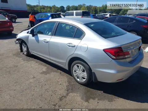 2013 Honda Civic Lx VIN 19XFB2F55DE032460 фото 4