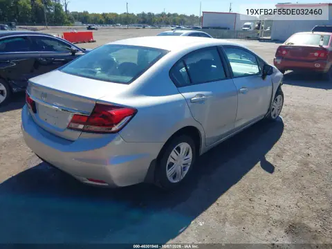 2013 Honda Civic Lx VIN 19XFB2F55DE032460 фото 5