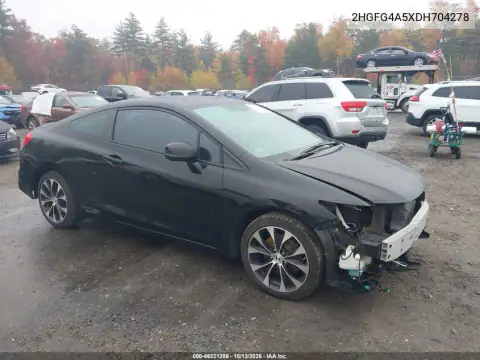 2HGFG4A5XDH704278 — 2013 Honda Civic, Передняя часть, фото до ремонта