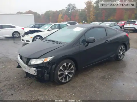 2HGFG4A5XDH704278 — 2013 Honda Civic, фото 3 с аукциона IAAI, Передняя часть